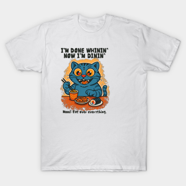 เสื้อยืด Vintage Done Whinin’, Now Dinin’ – Korean Tiger Mukbang T-Shirt แท้ Cotton 100% น่ารัก