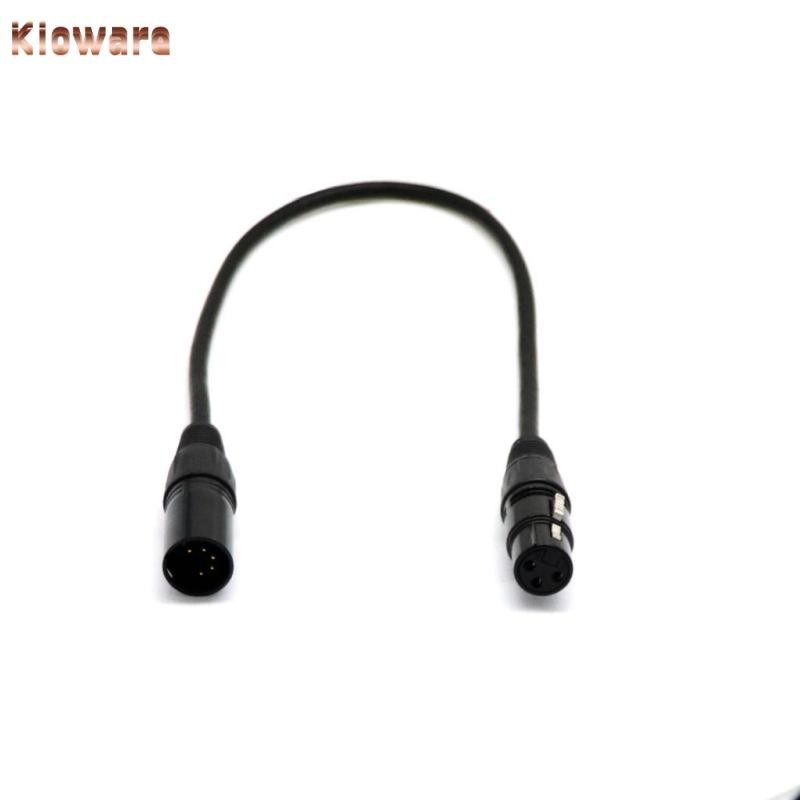 [Kloware] 5Pin Male to 3Pin Female XLR Connector DMX Adapter Cable Lighting Accessory