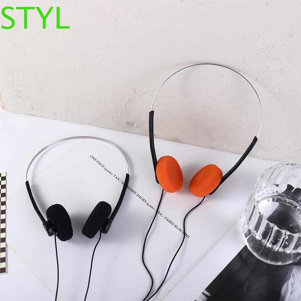 STYL Retro Feelings Headphone, Over Ear 3.5mm Underwire Headphone, Fashion Wired Vintage 80s 90s Spo