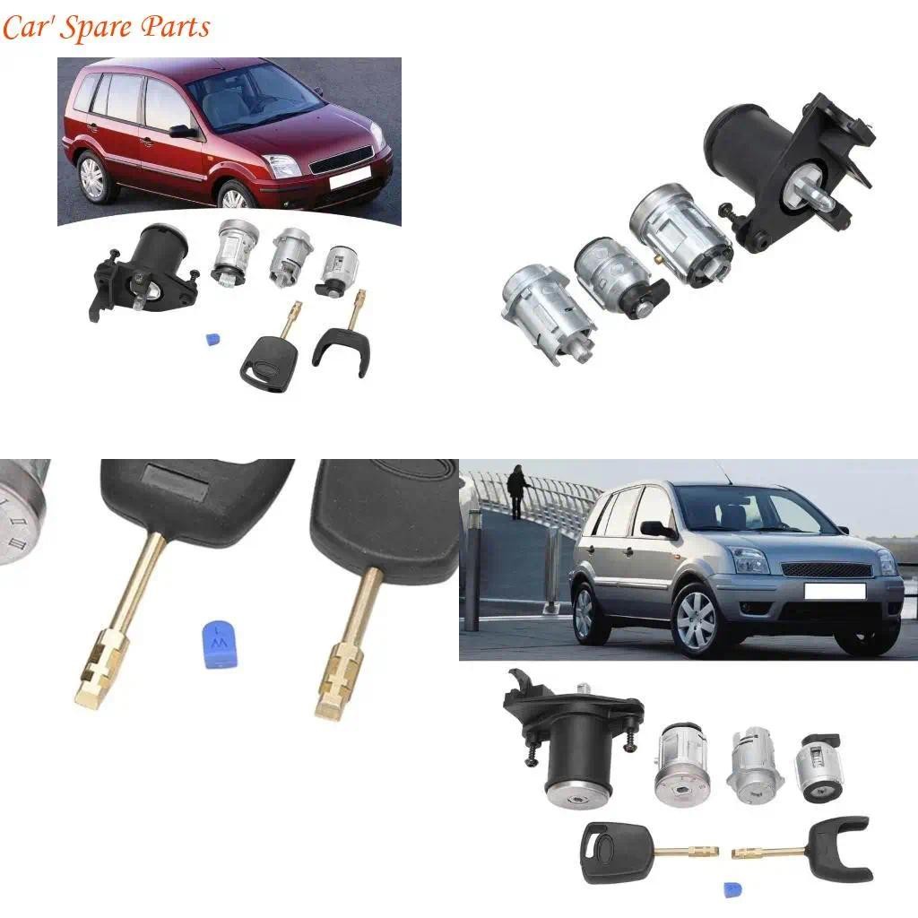 Y4UA ถังล็อคประตูรถยนต์ 2 ปุ่มสําหรับ MK5 CBK 2S61-A22050BM 1358410 1479661