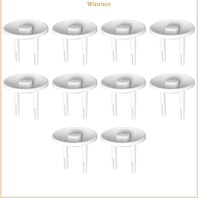 WRC 10 ชิ้น Childproof Outlet ฝาครอบมาตรฐานยุโรปความปลอดภัยกันฝุ่นไฟฟ้า Socket Protector สําหรับ Hom