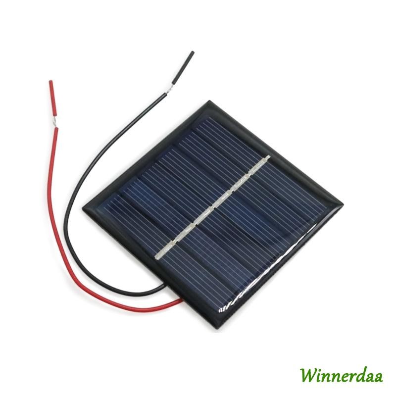 WYN แผงโซลาร์เซลล์กลางแจ้ง 2-3V 100mA โมดูลเซลล์ขนาดเล็ก Polysilicon Board แผ่นพลังงานแสงอาทิตย์แบบพกพา Enduring