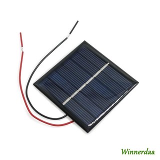 WYN แผงโซลาร์เซลล์กลางแจ้ง 2-3V 100mA โมดูลเซลล์ขนาดเล็ก Polysilicon Board แผ่นพลังงานแสงอาทิตย์แบบพกพา Enduring