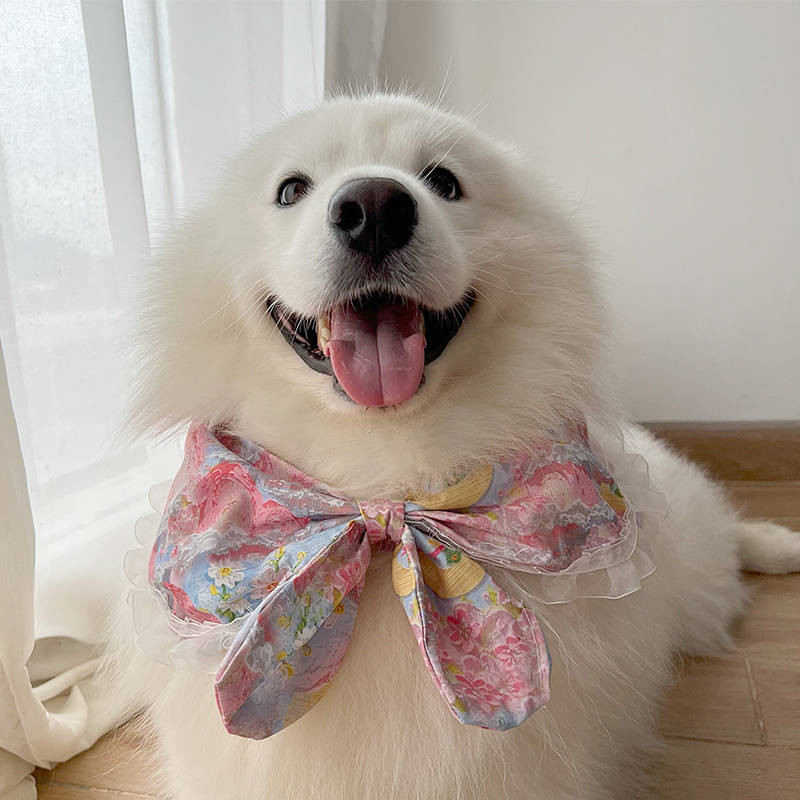 Summer Series Dog Scarf Pet Bow Small Medium Large Dog Samoyed Cute Scarf Dog Scarf Pet Tie Np2j
