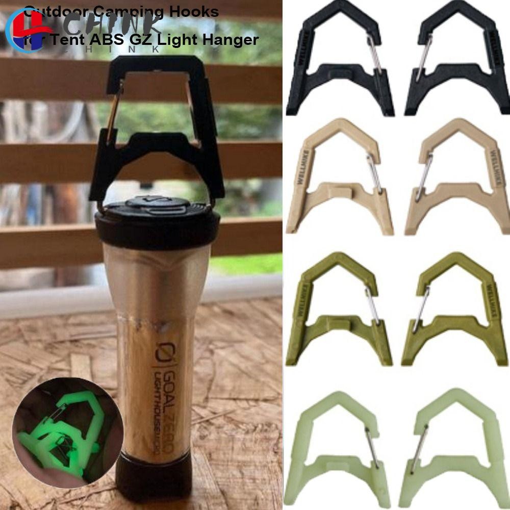 CHINK เต็นท์ GZ แขวนไฟ, 4 สี 4.5*4 ซม.กลางแจ้ง Camping Hooks, ABS กลางแจ้ง Camping Buckle สําหรับกลา
