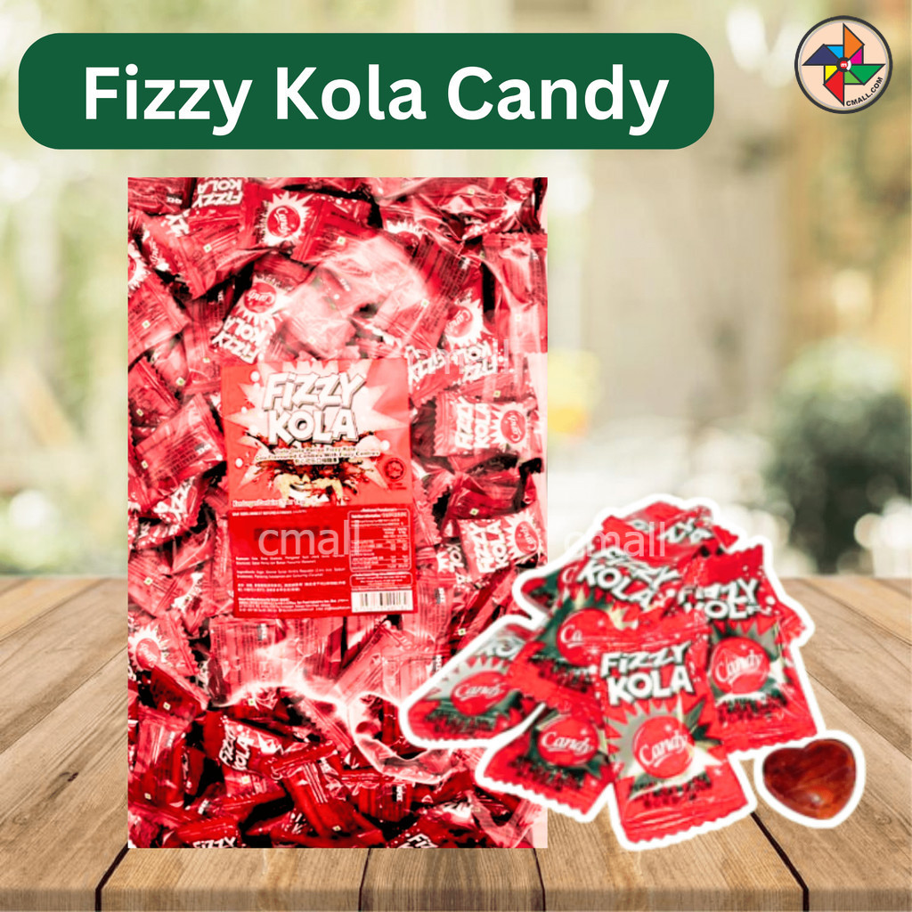 [CM] ลูกอมโคล่า Fizzy Coca Cola Sweet Candy BIG Pack 400 ชิ้นฮาลาล