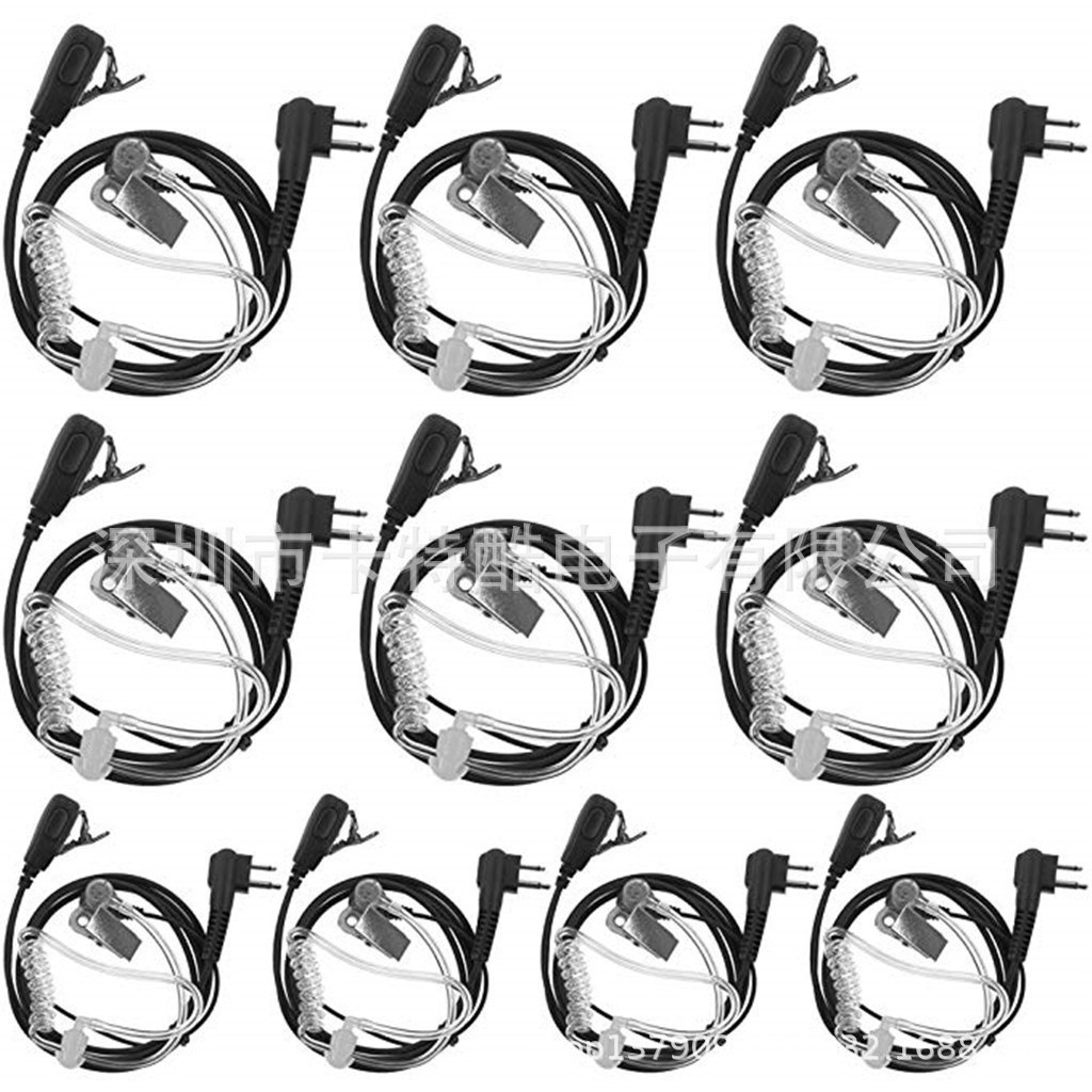 10 ท่อเสียง 2 เข็มเหมาะสําหรับ Motorola Walkie-Talkie CP88 CP040 CP200 GP300 1110 160