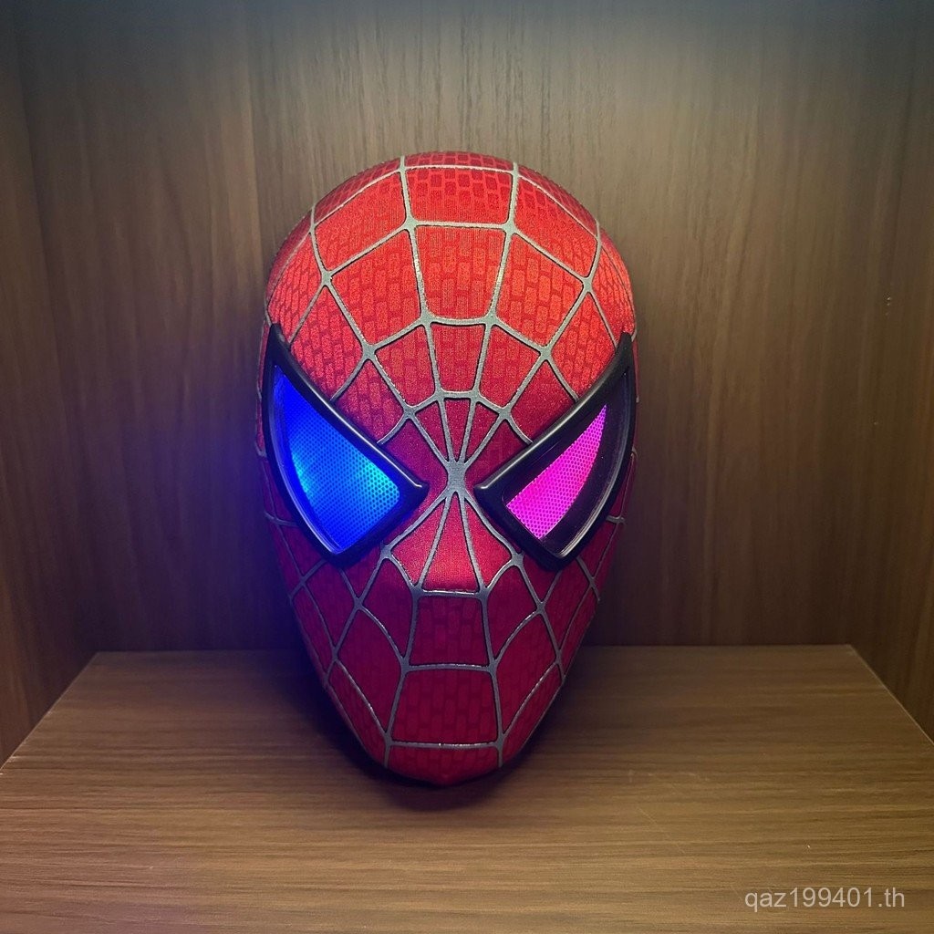 รุ่นไฟฟ้า Spider Man Mask Tobey Magueire Eye Mask Movable Blinking และ Luminescesence พร้อมแหวนควบคุ