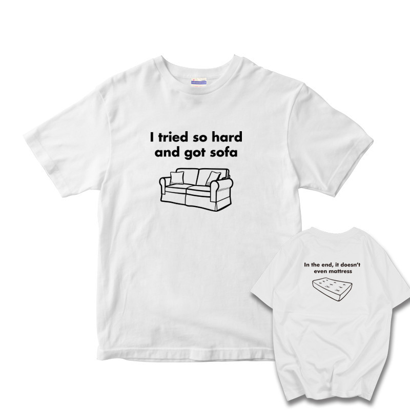 ✨ Newest Print Short-Sleeve T-Shirt "I TRIED SO HARD AND GOT SOFA" | Size S-3XL‼️