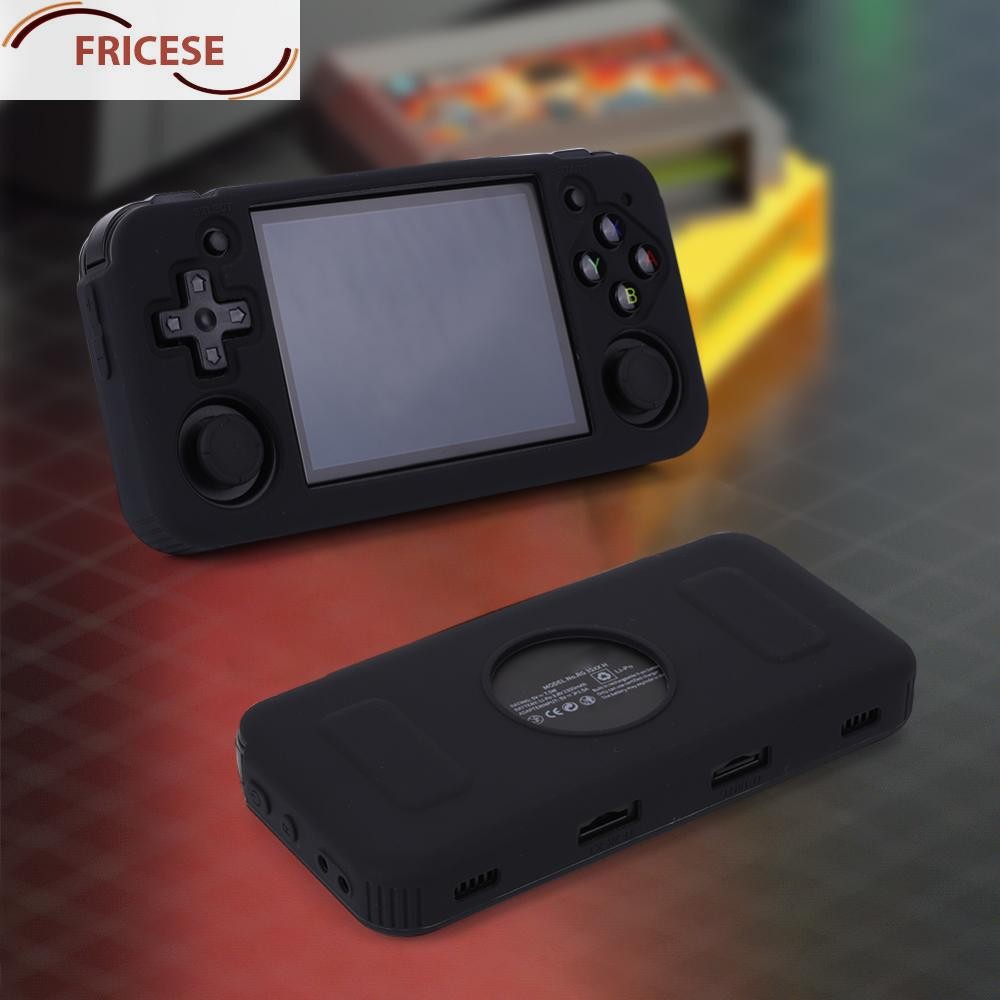 ซิลิโคนแขนป้องกันผิวป้องกันรอยขีดข่วนป้องกันกรณี Lanyard Soft Case สําหรับ Anbernic RG35XX H Retro เ