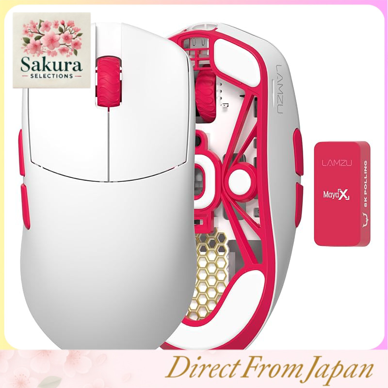 LAMZU MAYA X REJECT รุ่น [8K Dongle Included] เมาส์เกมมิ่งไร้สาย น้ำหนักเบา 47 กรัม ชาร์จด้วย Type-C