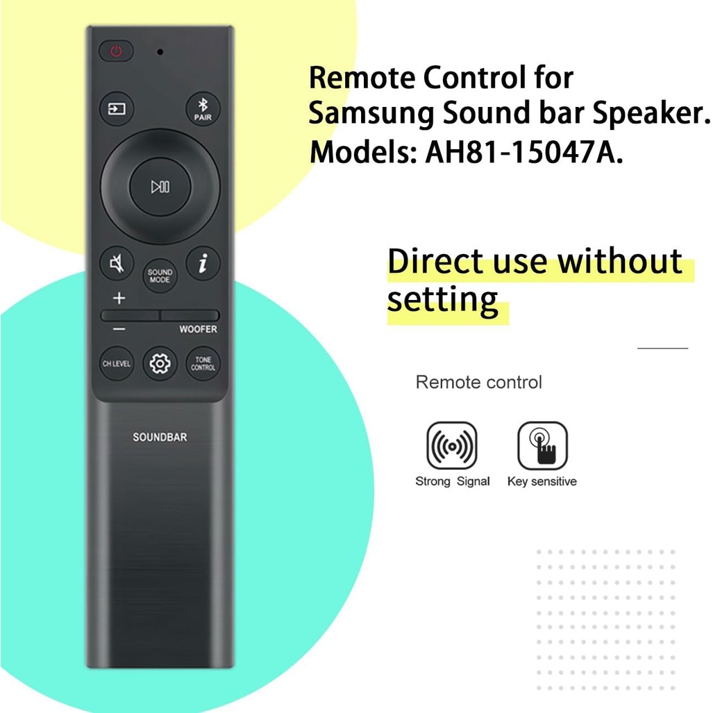 AH81-15047A AH81-15498A AH81-15439A เปลี่ยนรีโมทคอนโทรลสําหรับ Samsung Sound bar ลําโพง HW-B450 HW-B