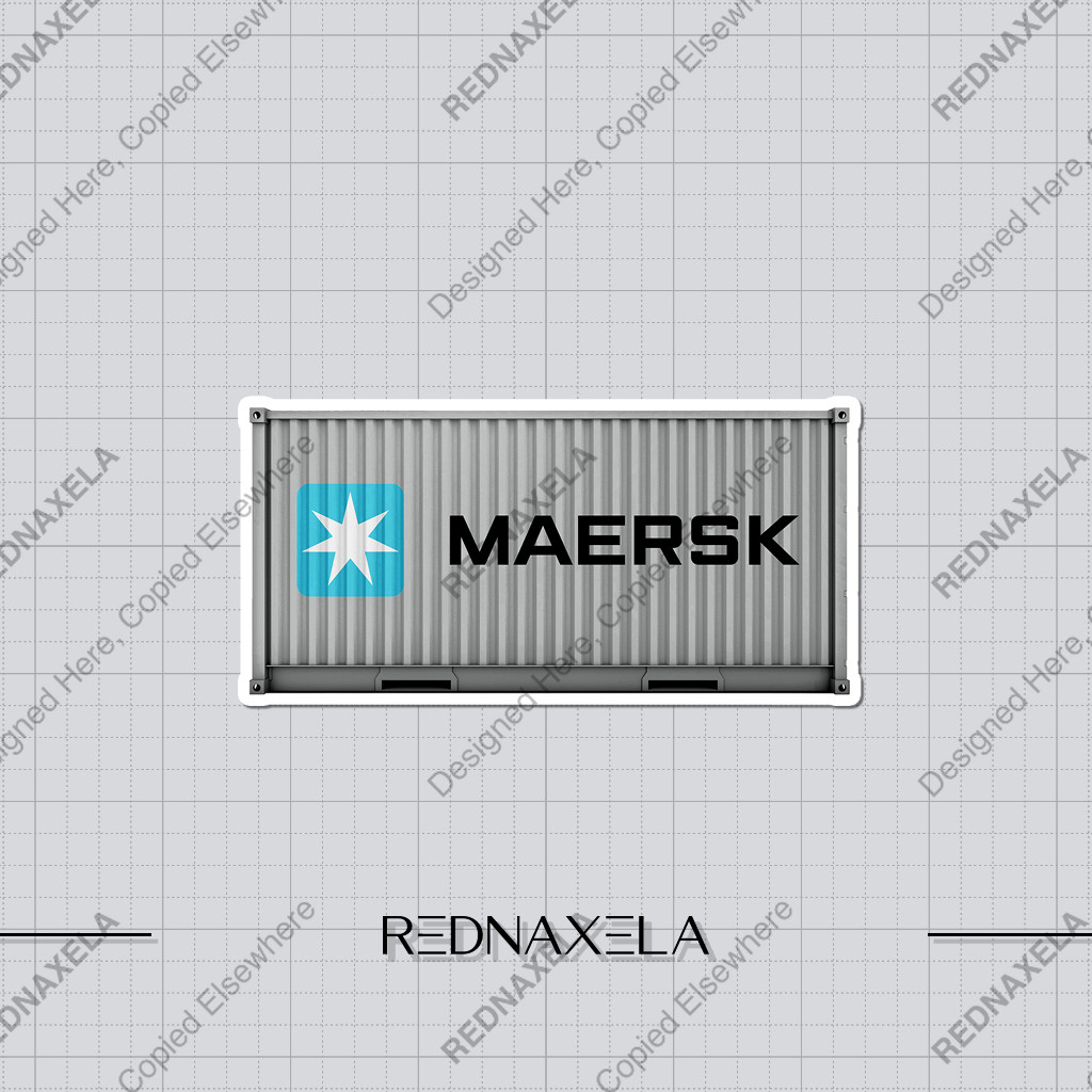 สติกเกอร์ไวนิล Maersk จัดส่งสติกเกอร์คอนเทนเนอร์กระเป๋าเดินทางสติกเกอร์เดินทางกลางแจ้ง