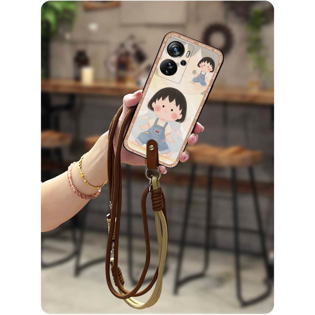 ซิลิโคนกันน้ําสําหรับ ZTE Axon40 Pro/A2023 สร้อยคอ Lanyard Full wrap ออกแบบแฟชั่นป้องกัน TPU Graffit