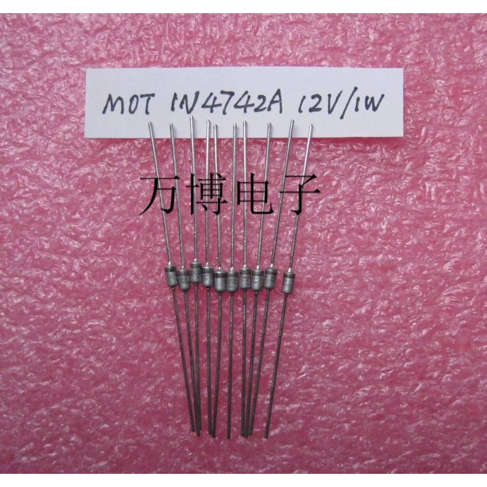 12V Motorola Original MOT 1N4742 1N4742A 1W หลอดปรับแรงดันไฟฟ้า