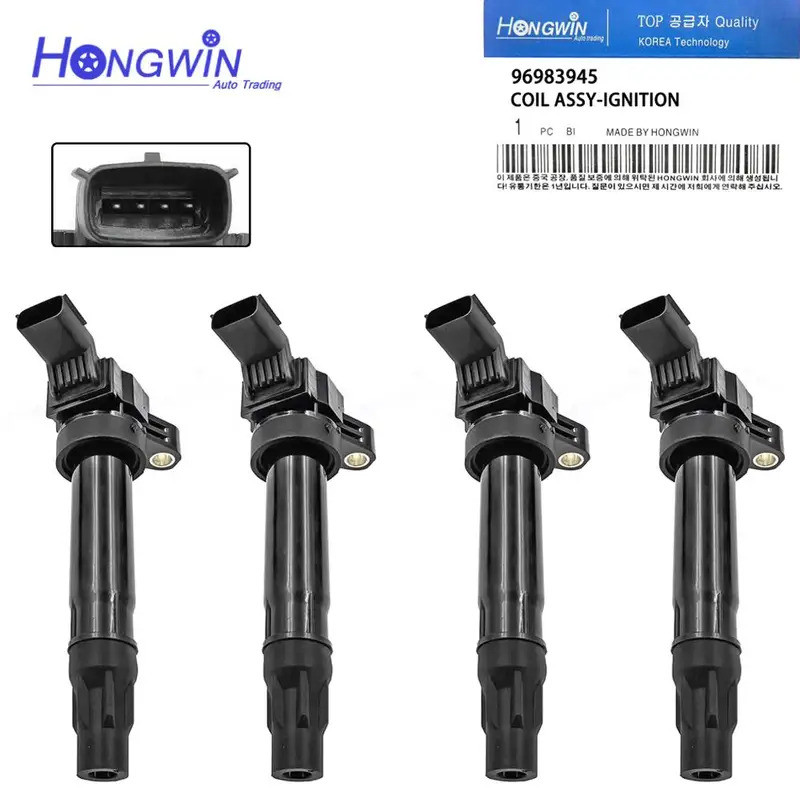 1/4 ชิ้นคอยล์จุดระเบิดสําหรับ 2013 2014 2015 Chevrolet Spark 1.2L-L4 C1846 25190788 96983945 5C1903 