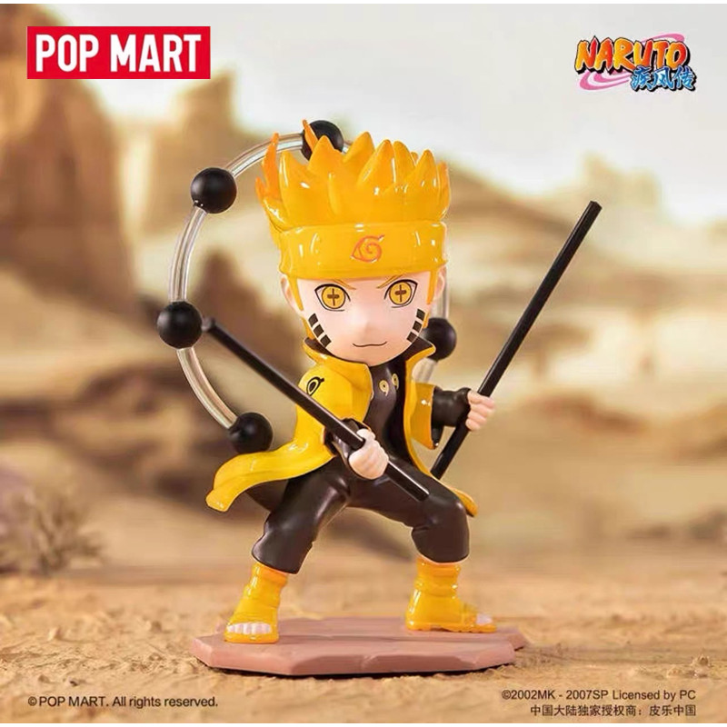 POPMART ของแท้ | มิสเตอรี กล่อง นารูโต้ ชิปปูเดน สงครามนินจา (นารูโต้/ซาสuke) รูปตกแต่ง ของขวัญ A121