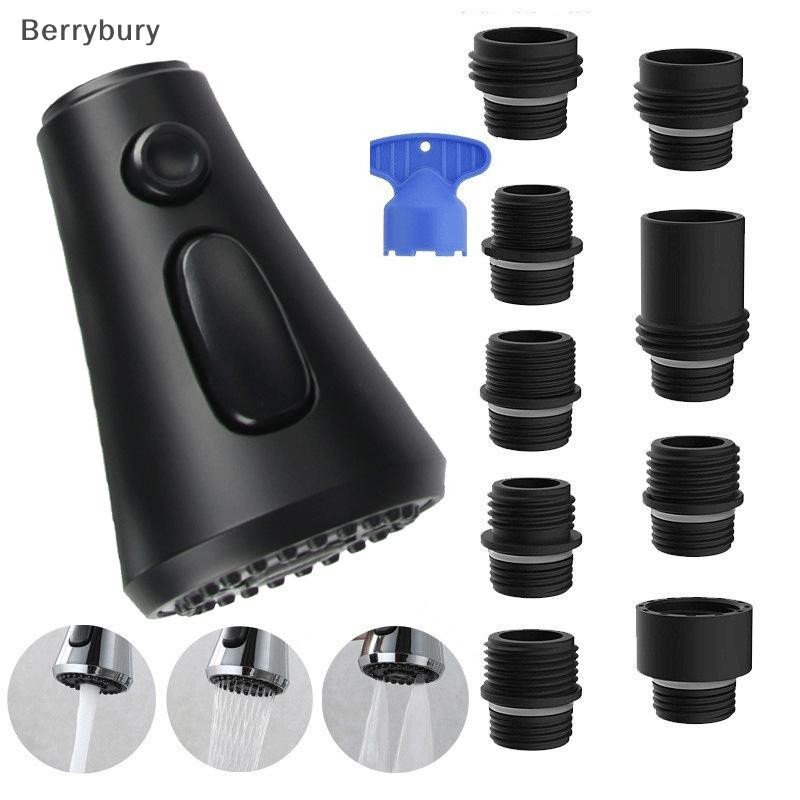 Berrybury ก๊อกน้ําห้องครัวเปลี่ยนก๊อกน้ํา er 9 หัวฉีด er ประหยัดน้ําฝักบัวห้องน้ําอ่างล้างหน้าอ่างล้างจานแตะเปลี่ยนใหม่
