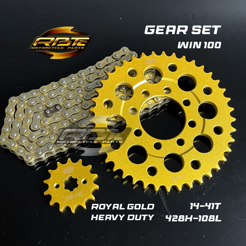 XD34WS ชุดเกียร์แพคเกจ WIN 100 14T 41T 428H