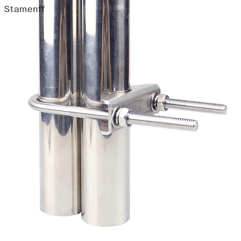 M6 U สลักเกลียวยึดฮาร์ดแวร์ Heavy Duty Anti-Rust Mast To Mast Clamp V Block Mount Bracket Kit สําหรับนอกเสาอากาศบ้าน