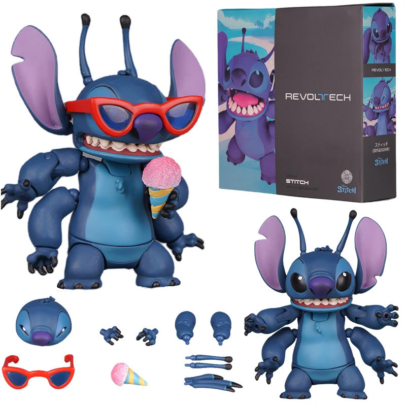 AMAZING YAMAGUCHI Stitch KAIYODO Lilo Stitch The Series การทดลอง 626 Action Figure ของเล่นตุ๊กตาคอลเ