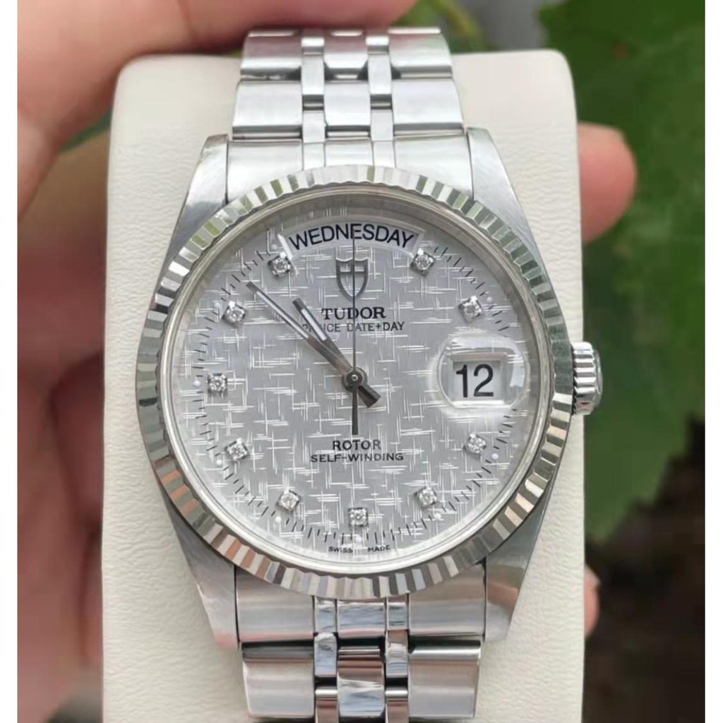 36mmDTdutores Prince Series Dual Calendar 76214 นาฬิกาผู้ชายกลไกอัตโนมัติ