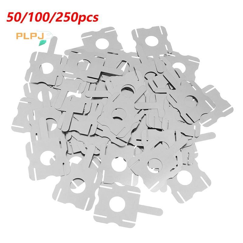 PLPJ 50/100/250 ชิ้น 4S 18650 แพ็คเปลี่ยนจุดเชื่อมแผ่นนิกเกิล U-รูปสําหรับคอมพิวเตอร์แบตเตอรี่เครื่องมือเชื่อมใหม่