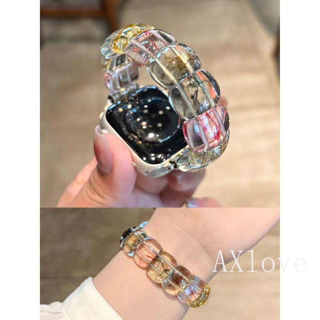 สายแก้วคริสตัลสําหรับ แอปเปิล ดู พิเศษ2 ส11 วงดนตรี 49/45/41 มม. 40 44 มม. 38 42 มม. สร้อยข้อมือ ฉันดู ชุด 10 9 7 8 6 กับ 5 4