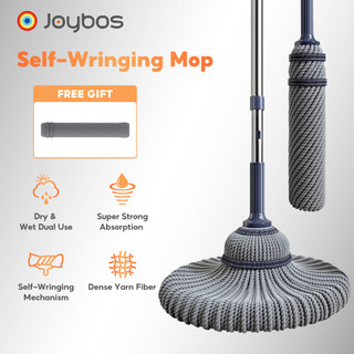 Joybos Home Use Self-Wringing Mop  Spin Dry and Wet Mop  No Hand Wash Easy to Use for Floor Cleaning
