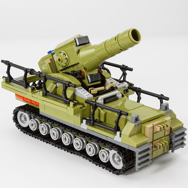 เยอรมัน Karl Mortar KV44 Heavy Duty Tank Tiger Air-Proof รถหุ้มเกราะ Gustav รถไฟ Cannon Assembly Bui