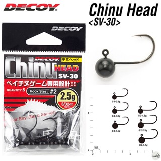 ตัวเบ็ดหัวจิ๊ก Decoy SV-30 Chinu Head