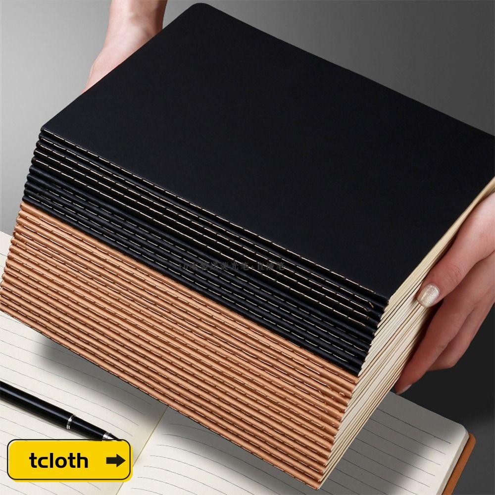 NOONOR สมุดไดอารี่ ปกคราฟท์ A4/A5/B5 โน๊ตบุ๊ค, Vintage Grid/Lined/Blank Writing Book School/Office