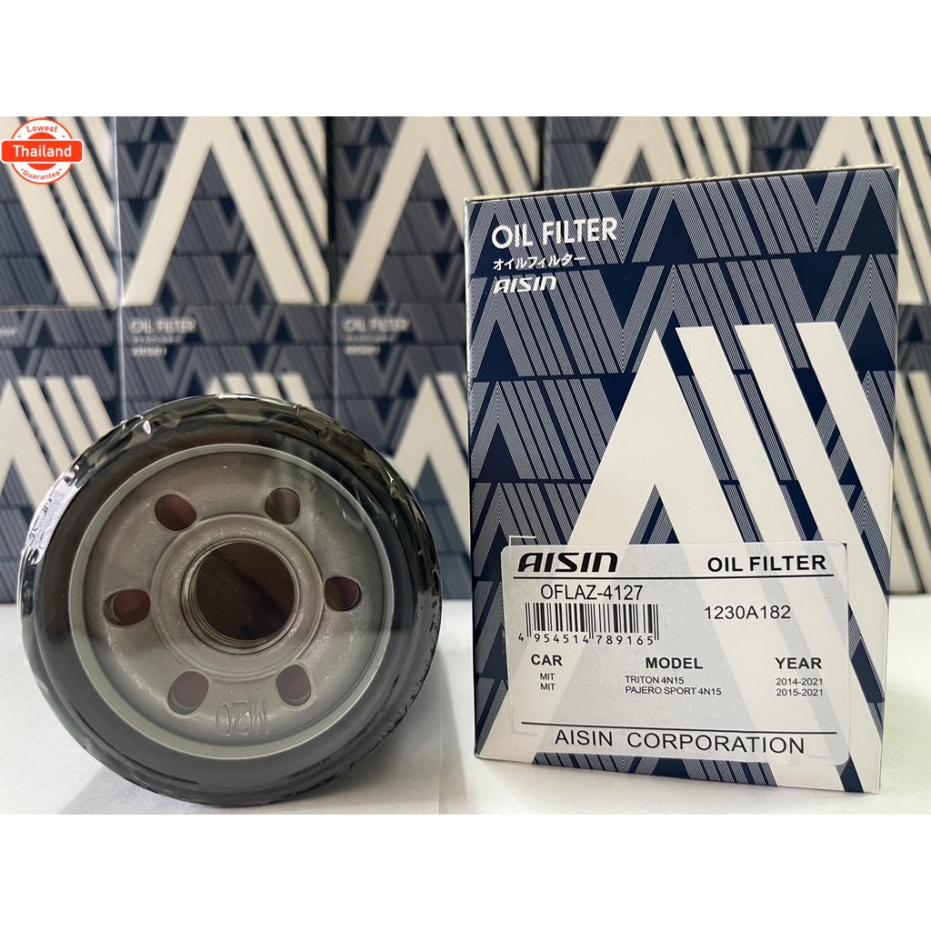 AISIN OFLAZ-4127 กรองน้ำมันเครื่อง Triton Pajero sport เครื่องยนต์เนซิน 4N15 1230A182