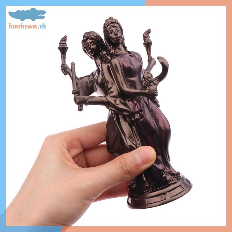 Forthewin Veronese การออกแบบ Hecate Greek Triple Goddess Of Magic รูปปั้น Cold Cast เรซิ่นโบราณ Bron
