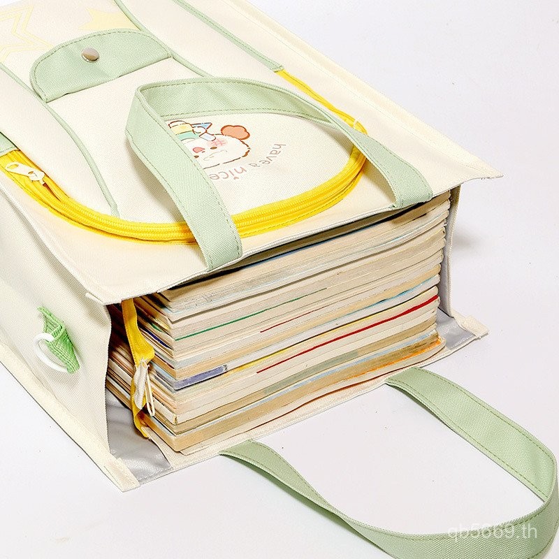 นักเรียน Bichon Candy Book Bag น่ารัก Tuition Bag Tote Bag กระเป๋าเอกสารเด็กกระเป๋าเรื่อง A4 สุนัขมั