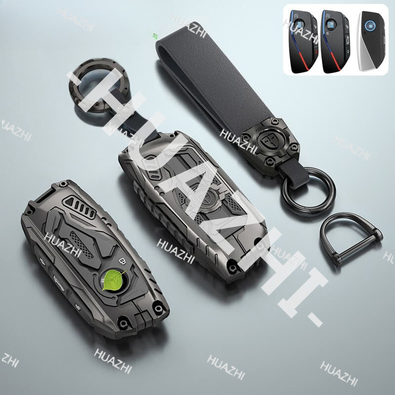 HZ สําหรับ Bmw X5 ix i7 X7 ใหม่ 7 Series 530 525 2024 2025 i5 i3 ix3 Mech สังกะสีอัลลอยด์กุญแจรถ Cov