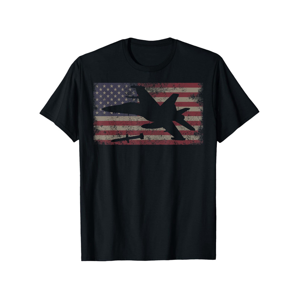 KATUN EA-18G Growler Jet Patriot T-Shirt - Cotton 100% สบาย Cool
