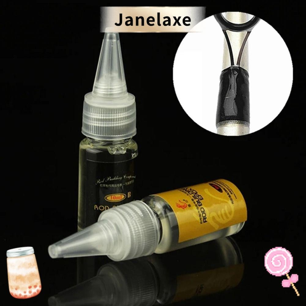 JANELAXE 2 ชิ้นกาวคันเบ็ด,อีพ็อกซี่เรซิ่นเบ็ดตกปลาอุปกรณ์เสริมกาว AB, DIY ตกปลาซ่อมเครื่องมือกาวซีล