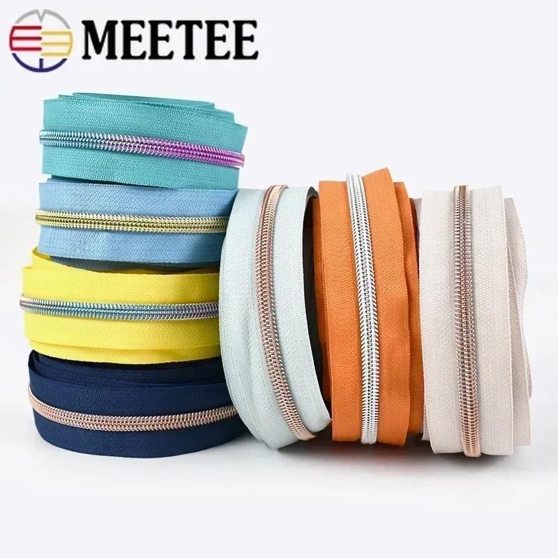 5เมตร 5 # ซิปไนลอนสําหรับจักรเย็บผ้ารองเท้าซิปเทปเสื้อกีฬากระเป๋าพลาสติกซิป ทําเอง อุปกรณ์เสริม