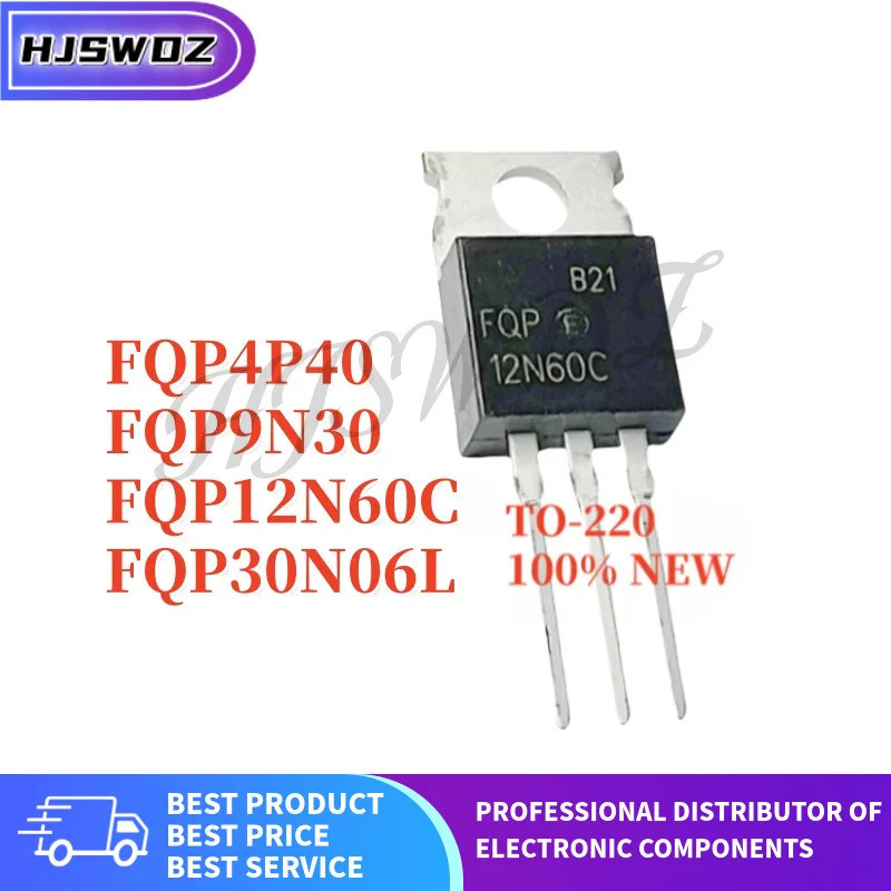 1-5PCS FQP12N60C FQP9N30 FQP30N06L FQP4P40 TO-220 ทรานซิสเตอร์เอฟเฟกต์ภาคสนาม