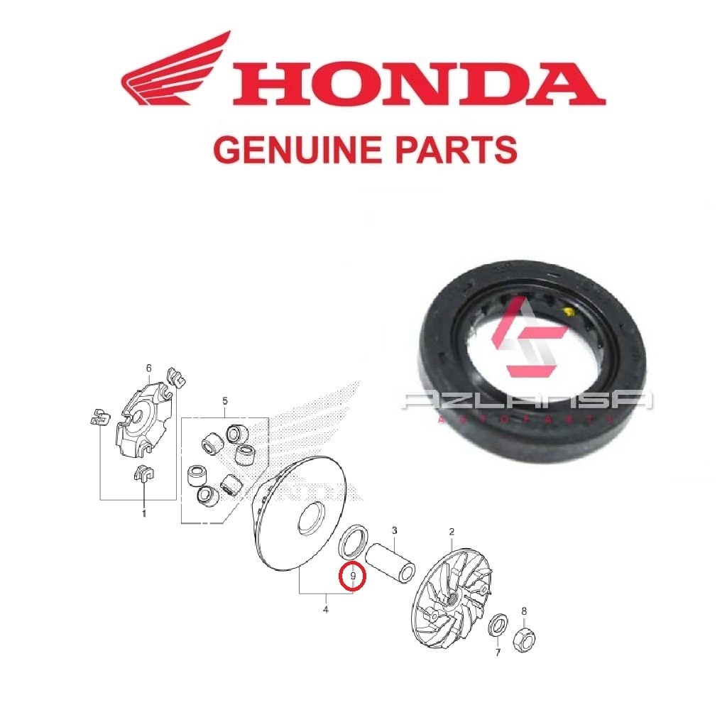 ซีลน้ํามัน 24x31x3.5 ( 91203-K35-V01 ) ADV 150, ADV 160, PCX, PCX 160, Vario 125, Vario 150 & Vario 