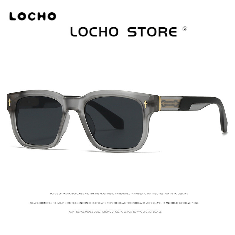 LOCHO กรอบแว่นกันแดดทรงเต็มใบขนาดกะทัดรัด สไตล์เรโทร การออกแบบเฉพาะตัว ตามแฟชั่น สำหรับซันไชน์ในฤดูร้อน