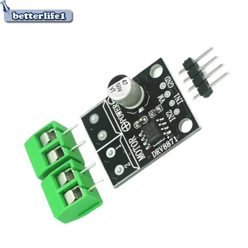 ไดร์เวอร์มอเตอร์หุ่นยนต์ที่แม่นยํา BTM DRV8871 เทคโนโลยีการระเบียบความร้อนความจุ 3 6A