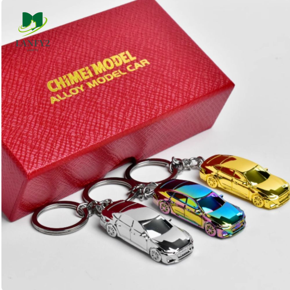 ALANFY RS7 พวงกุญแจรถ,เครื่องประดับของขวัญ 1:64 Scale GTR-R34 พวงกุญแจ,แฟชั่นจําลองไฟฟ้าพ่นสีโลหะจี้