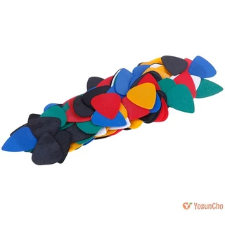YosunChoker] 100PCS Acoustic Bulk Celluloid ไฟฟ้าสี Smooth Guitar Pick Pick Plectrum ใหม่ ใหม่