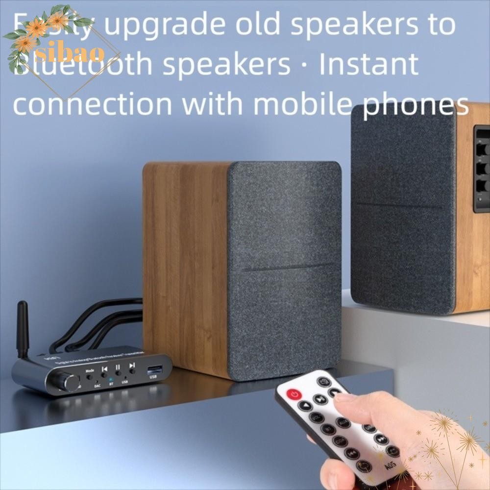 SIBAO Digital to Analog Audio Converter, 4 in 1 พร้อมรีโมท Digital Optical to 3.5 mm, พร้อม Bluetoot