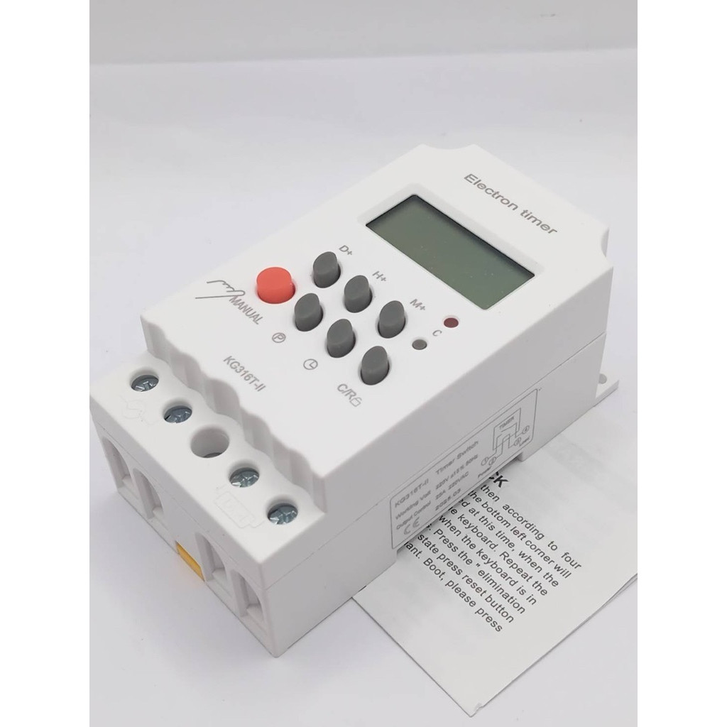 แท้ ส่งใว KG-316T-II 12,24,220V ทามเมอร์เวลา เวลา ตัวตั้งเวลา นาฬิกาเวลา KG-316T-II 12,24,220V