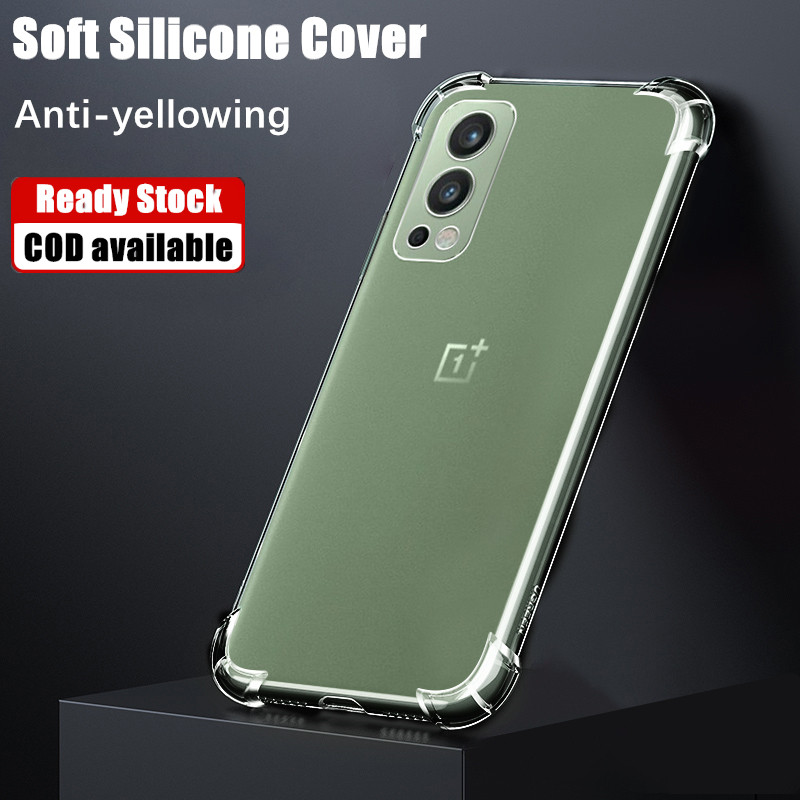สําหรับ OnePlus Nord 2 5G DN2101 DN2103 Slim Crystal Clear Soft Silicone Jelly Case พร้อมสี่มุมเสริม