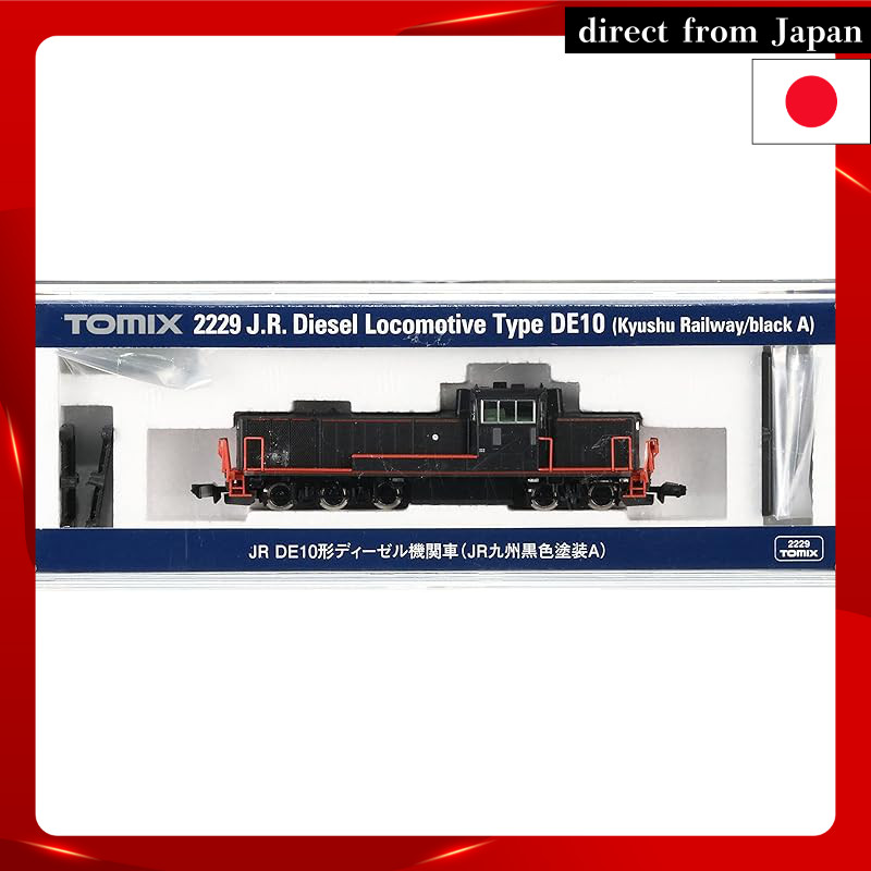 TOMIX N-Gauge DE10 JR Kyushu Black Painted A 2229 Diesel Locomotive Model