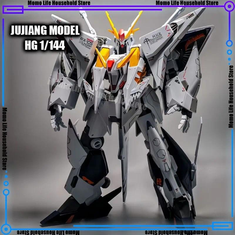 ใหม่ JUJIANG รุ่น 1/144 Hg Rx-105 Xi ประกอบชุดคอลเลกชันอะนิเมะ Action Figure หุ่นยนต์พลาสติกเคลื่อนย